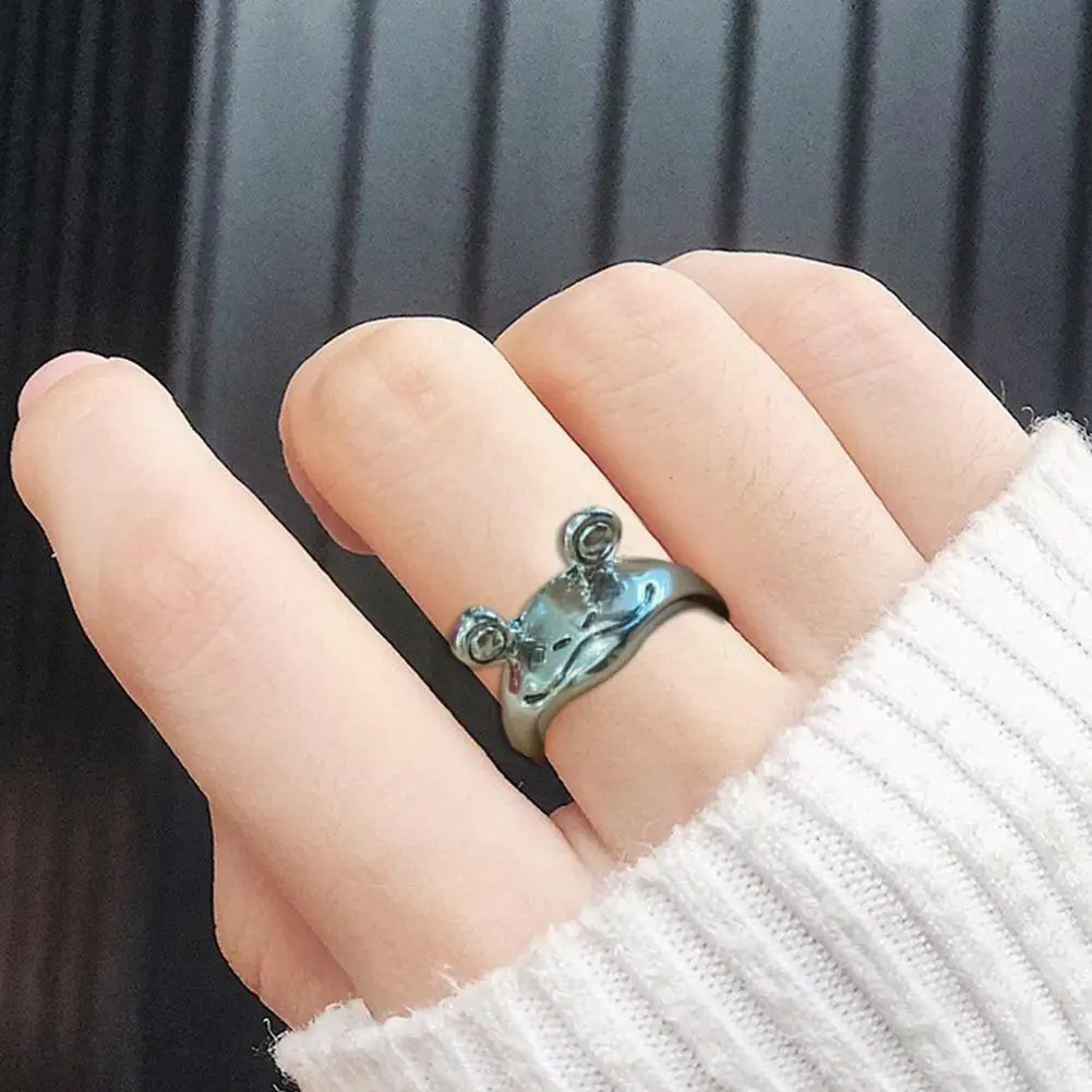 

Adjustable Opening 1 Pc Ring Ring For Women Artistic Design Retro Opening Resizable Unisex Female Statement Rings Silv T7d9