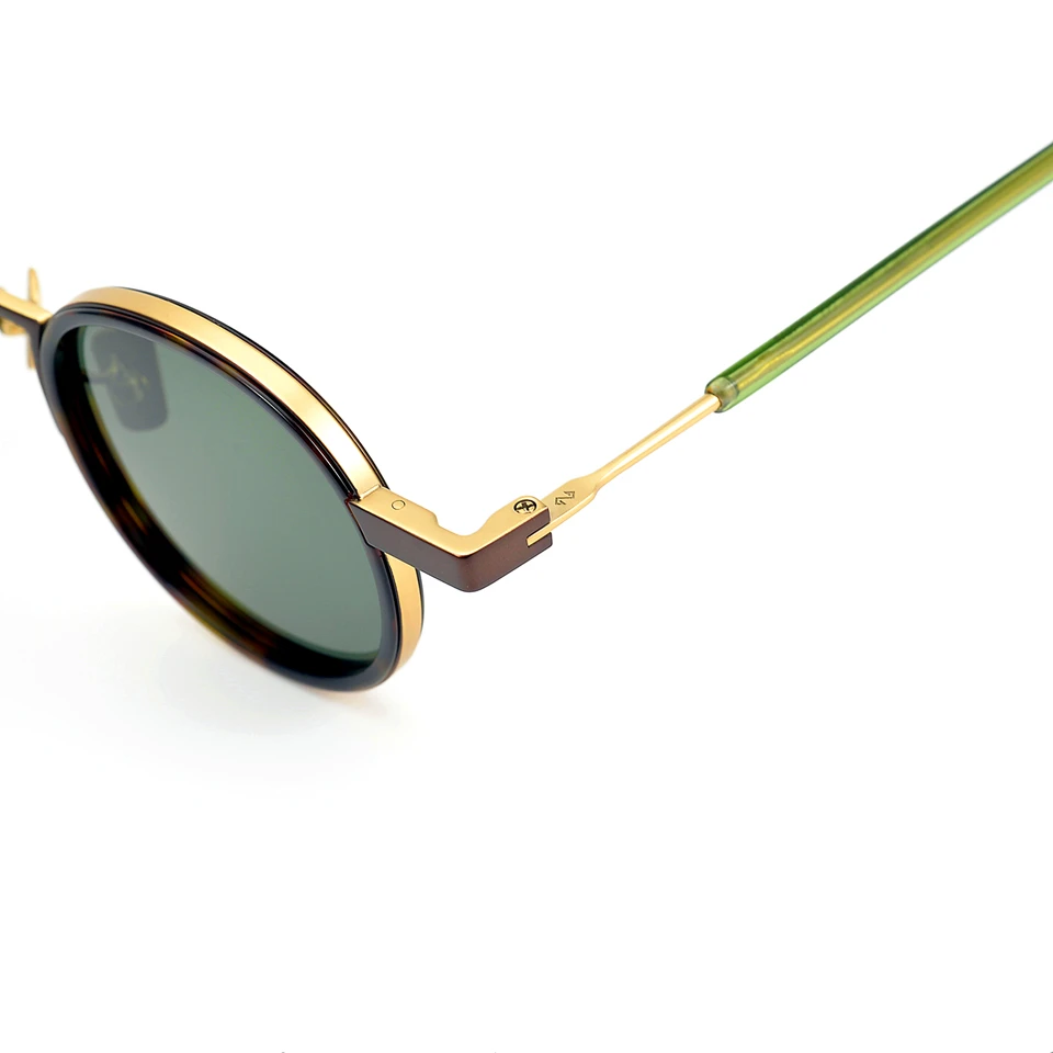 

Vintage quality retro small round UV400 polarized sunglasses Grave pure titanium sunglasses style fashion original box case