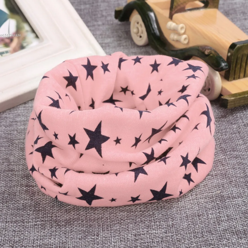New Fashion Kids Long Warm Stars Printed Snood Outdoor Neck Warmer |