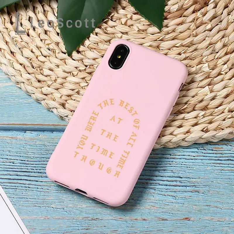 

Kanye PABLO Color text pattern Phone Case Candy Color for iPhone 11 12 mini pro XS MAX 8 7 6 6S Plus X 5S SE 2020 XR