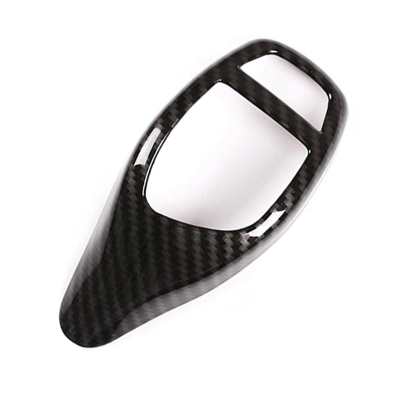

1 Pcs Car Gear Shift Knob Cover Gear Shift Head & 2 Pcs Car Carbon Fiber Steering Wheel Button Cover Trim Decor