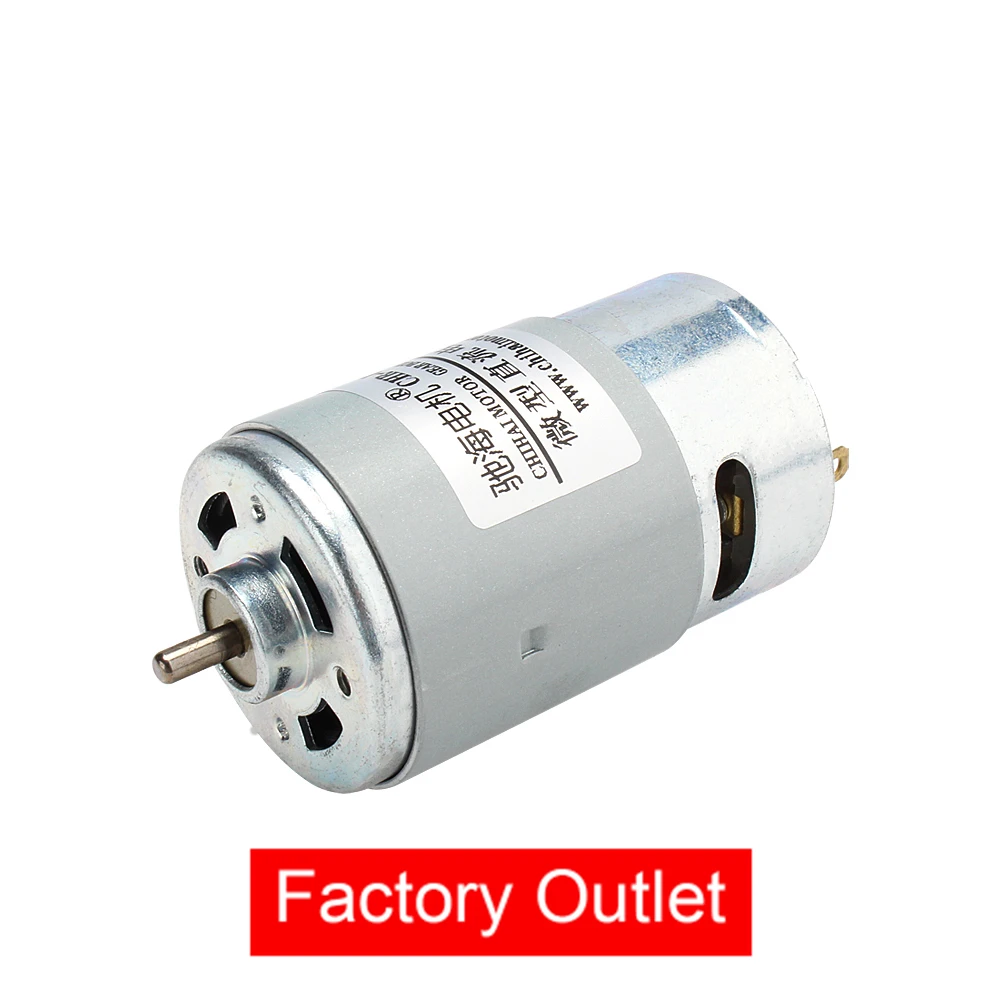 CHR-RS555 DC 6V 12V 24V DC двигатель с шарикоподшипником 16000 об/мин/8000 об/мин/3900 об/мин высокоскоростной большой крутящий момент 555 двигатель для DIY модели автомобиля