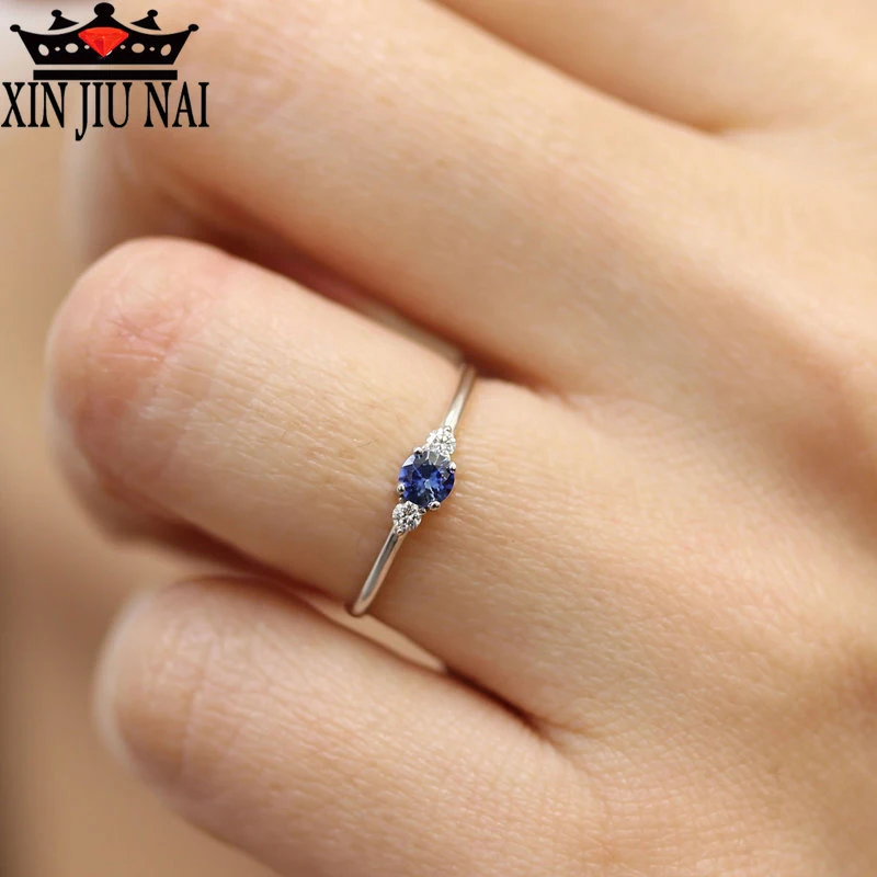 Модное простое сапфировое кольцо с подвеской сексуальные женские модельные
