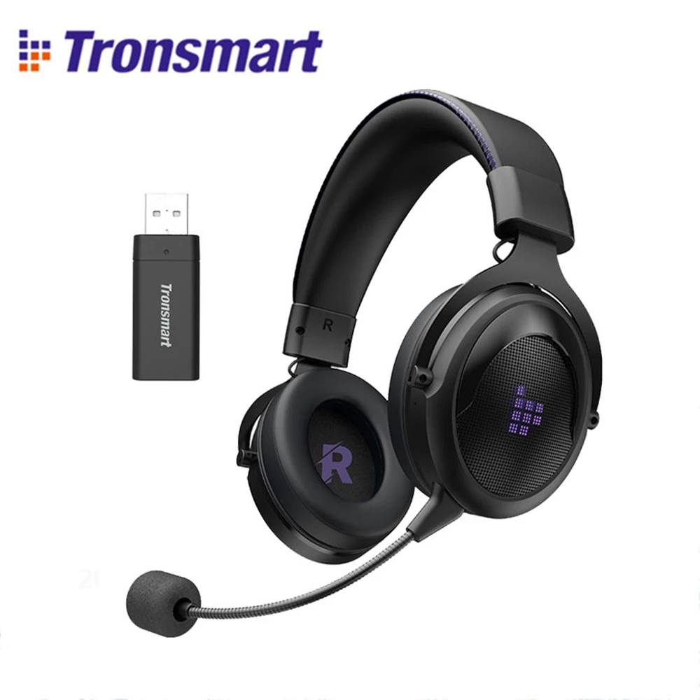 Беспроводная игровая гарнитура Tronsmart Shadow 2 4 ГГц для компьютера PS4/PS5 геймерские