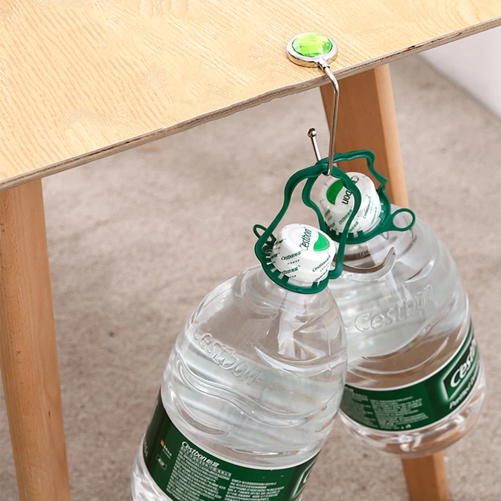 Креативный портативный металлический складной крючок для сумок держатель 10