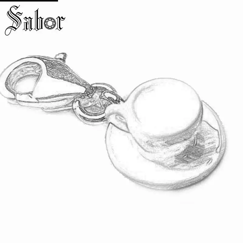 Белая чашка кофе очарование Томаса подарки Шарм ювелирные изделия для женщин 2020