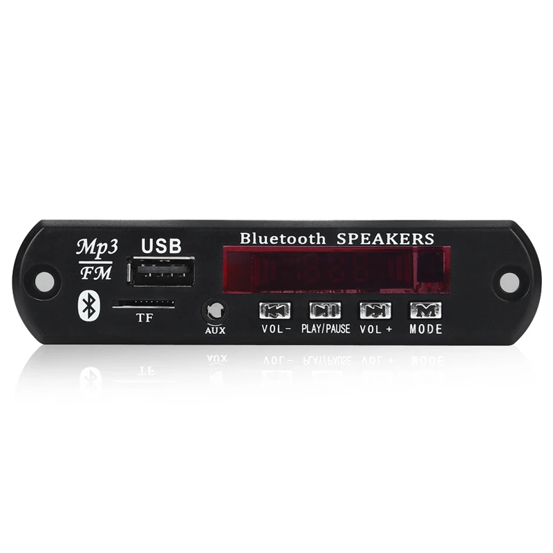 Bluetooth 5 0 MP3 декодер плата DC 5V 12V автомобильный FM радио модуль поддержка TF USB AUX для
