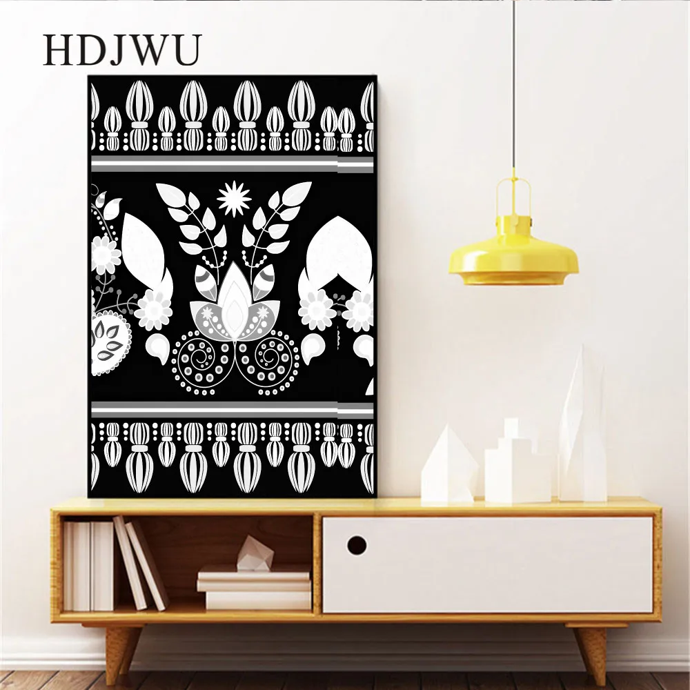 Скандинавская Картина на холсте Настенная картина Векторный узор печать плакаты