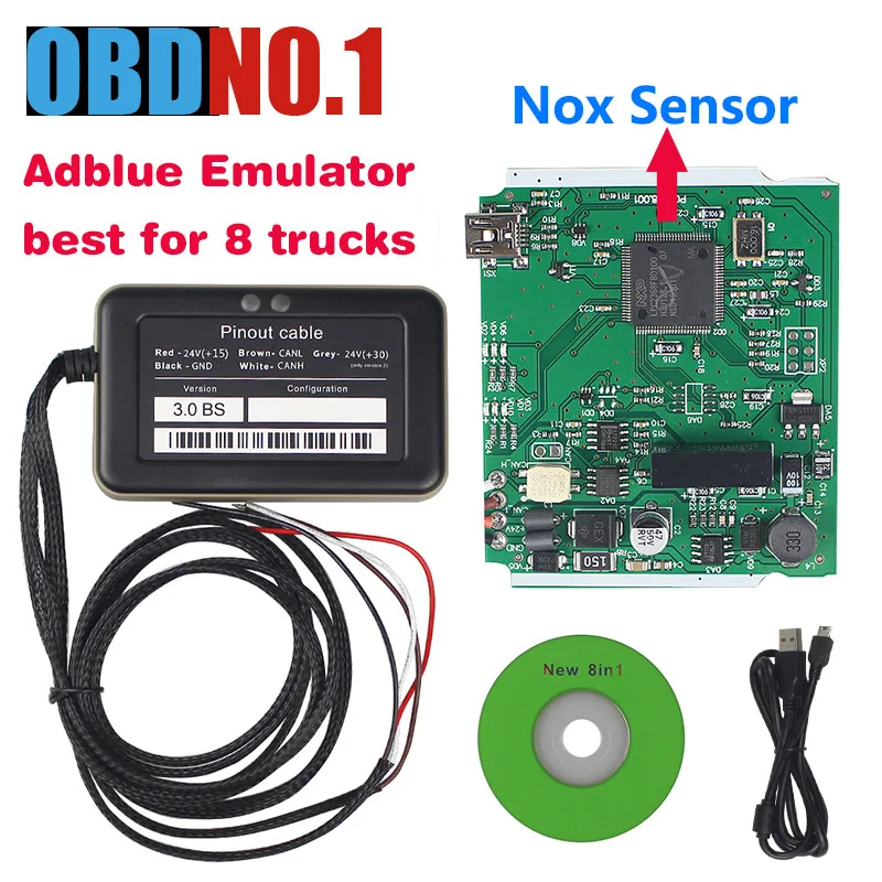 Adblue 8 в 1 эмулятор для грузовика хорошее качество adblue с датчиком NOx 3 0
