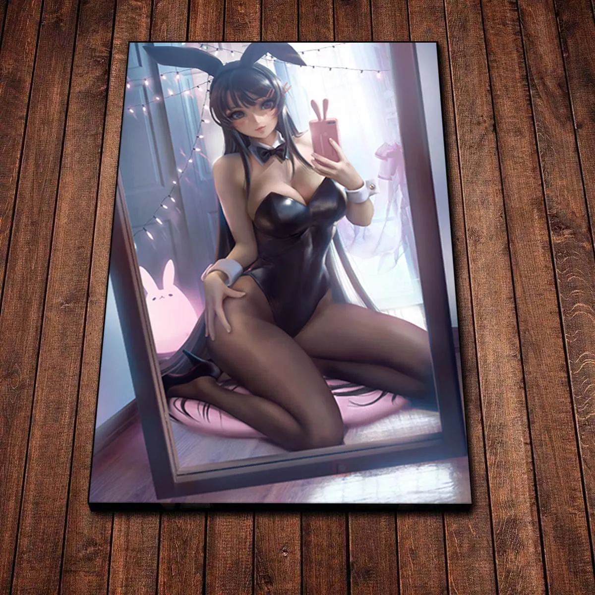 

Sexy Mai Bunny Girl Japan Anime Nordic Painting Canvas Prints Poster Wall Art Modular Picture Home Decor Bedroom Frame Artwork