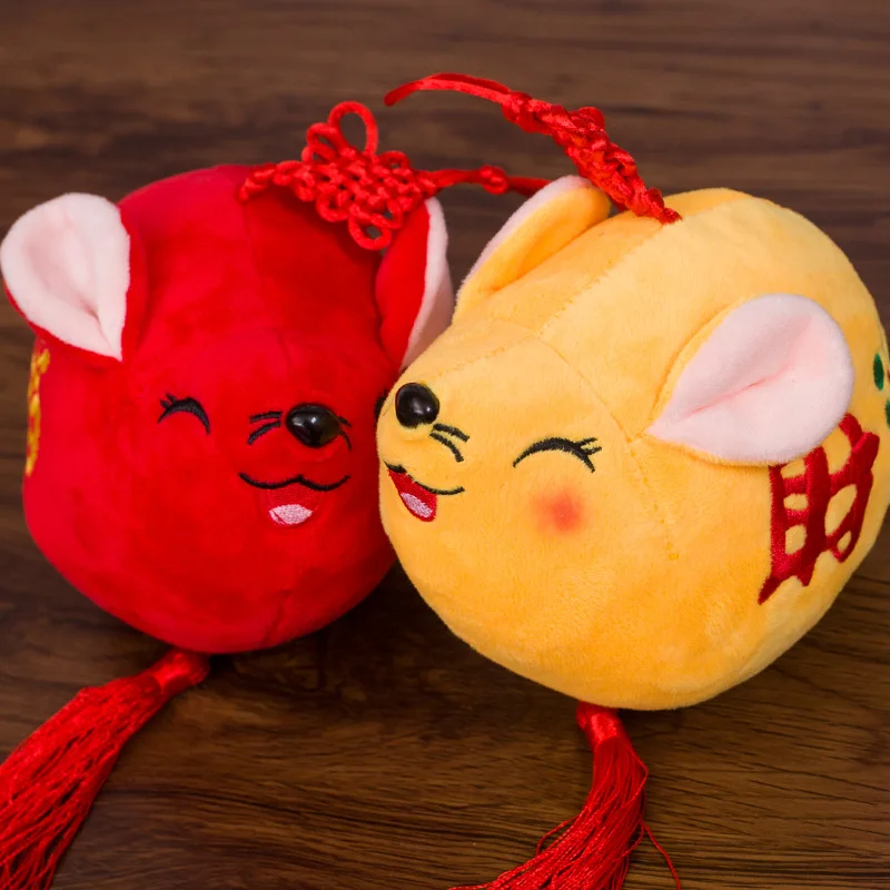 10 см милые 2020 год талисман крысы Fortune mouse Мягкие Плюшевые Kawaii мягкие детские