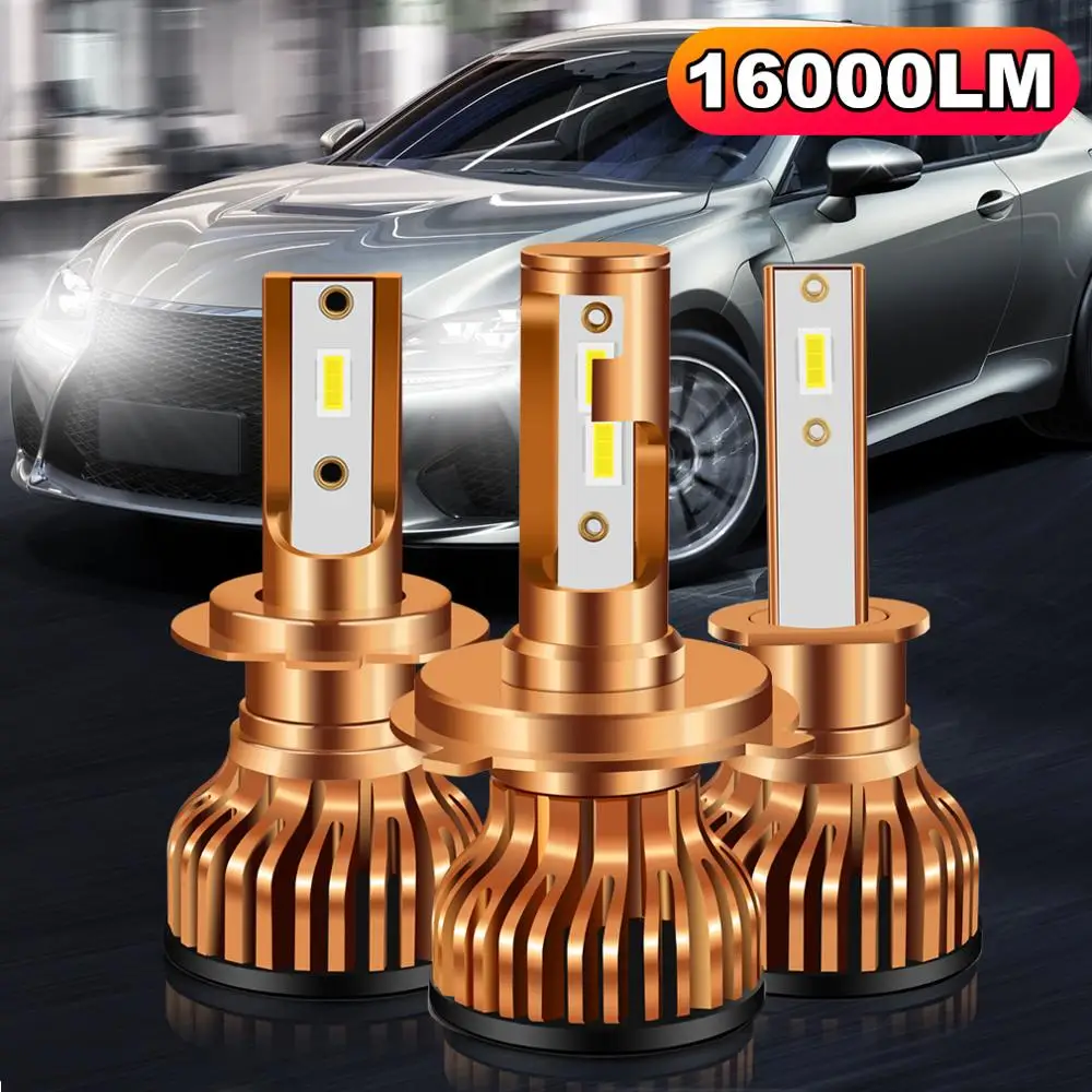 

2 шт., Автомобильные светодиодные лампы H7 H11 H4 H1 9005 9006 HB3 HB4 H13 9004 9007
