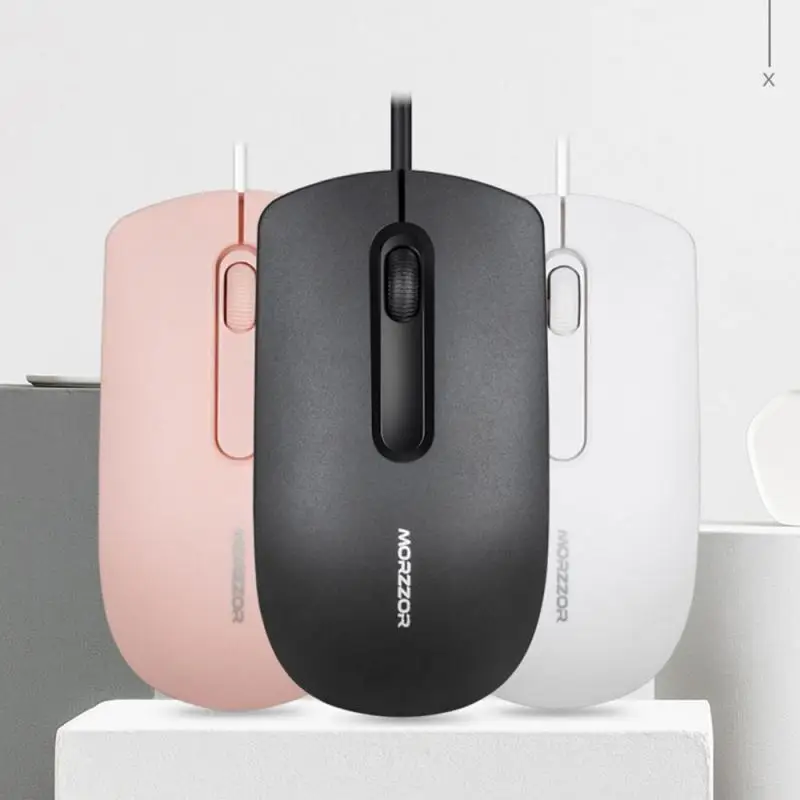 Новый 1200 Точек на дюйм USB игровой Мышь 1 2 м звук и тихая офис проводной Портативный