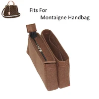 for montaigne bb m l insert bags organizer makeup handbag organize travel inner purse portable cosmetic base shaper for neonoe