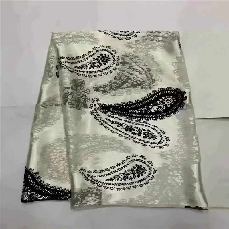 

Высококачественная 100% шелковая шифоновая ткань с принтом, 5 ярдов для женской одежды, мягкая и удобная африканская шелковая ткань с принтом!...