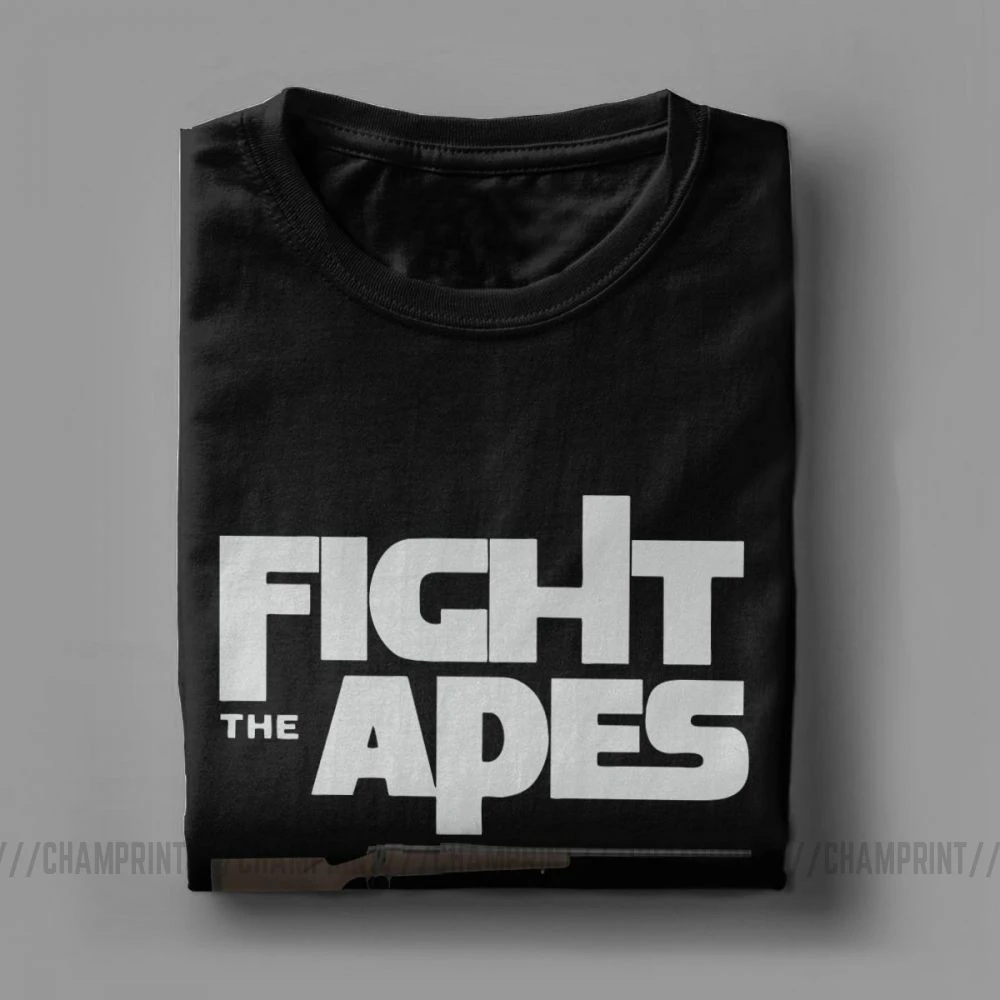 Мужские футболки с надписью Rise Of The Planet Apes винтажные круглым вырезом и короткими
