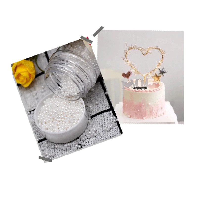 Съедобные жемчужины для свадьбы дня рождения meiбум сахар кекс десерт топпинги