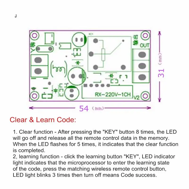 Умный дом DC 12V 220V 10A 1 Ch беспроводной Радиочастотный пульт дистанционного управления, приемник реле 315/433 MHz канал гетеродина Лучшая цена