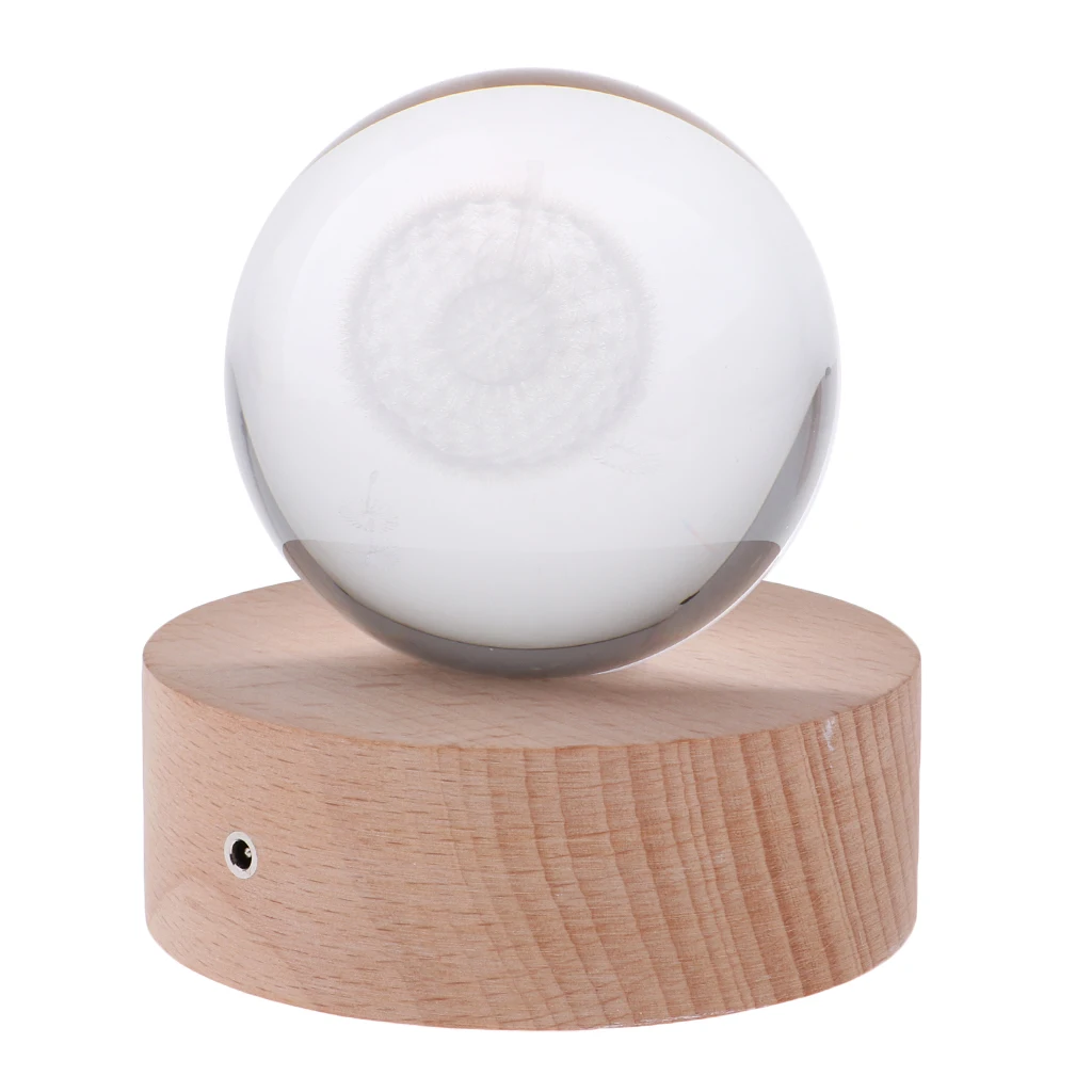 

Light Crystal Night Projector Colourful Ball with Stand