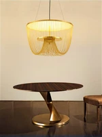 postmodern designer minimalist led chandelier nordic tassel restaurant luxury hotel project chain living room art hanging lamp