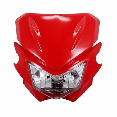 

Red 35W Off Road Dirt Bike Headlight for Honda Kawasaki Suzuki Yamaha KDX KLX DRZ