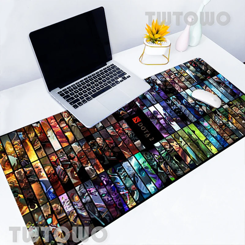 

Heroes Dota 2 Large Size Hot Sell Mouse Pad Gamer Lovely Natural Rubber Anti-slip Art Cartoon Home Carpet Keyboard Pad