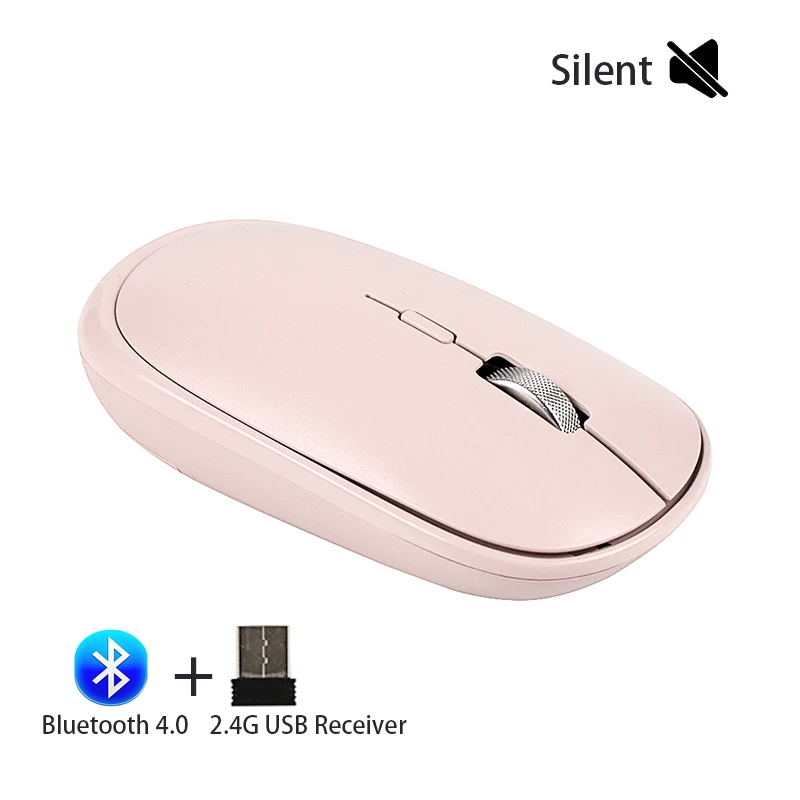 Беспроводная Bluetooth мышь Двухрежимная беспроводная компьютерная бесшумные
