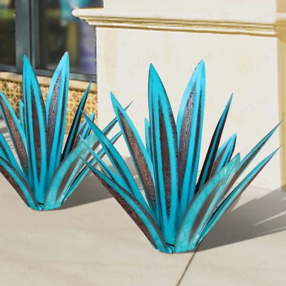 

Simulation Plant Yard Lawn Decorations Outdoor Ornaments DIY Iron Sheet Crafts Waterproof Corrosion Resistant Garden Decor
