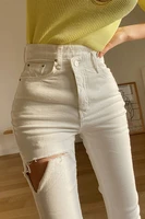 soft high waist womens trousers denim streetwear jean vintage girls jeans woman pants pencil slim stretch femme pantalon mujer