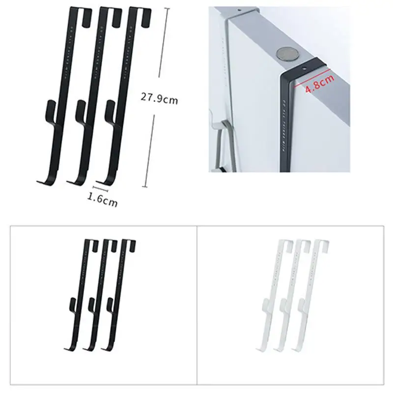 

3pcs Door Hanging Towel Coat Hanger Bag Keys Cloth Holder Rack Storage Bedroom Door Hanger Hook Clothes Hanging Hooks