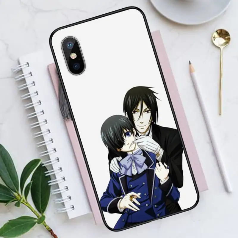 

Japan amine Hot Black Butler Phone Case for iPhone 11 12 pro XS MAX 8 7 6 6S Plus X 5S SE 2020 XR Luxury brand shell funda coque