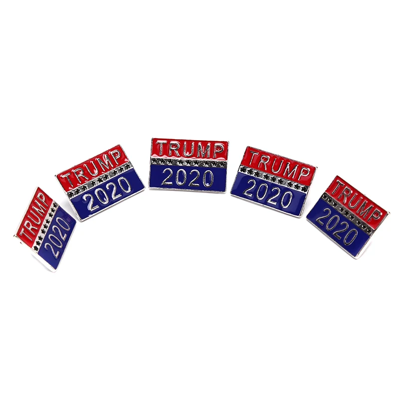 Металлическая брошь в форме Трампа 5 шт. эмалированная с булавкой американского