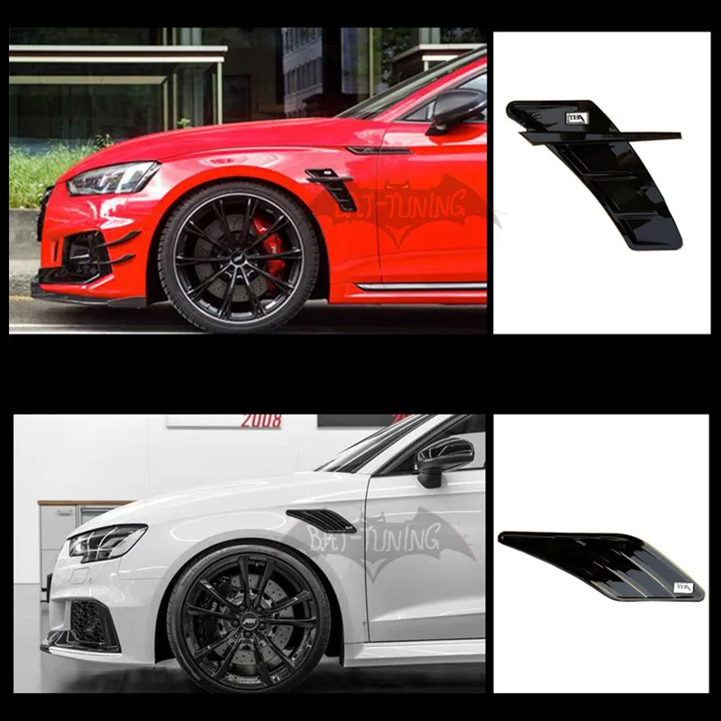 2X глянцевая черная боковая наклейка для Audi S3 S4 A3 A4 A5 S5 A6 S6 S7 A7 A8 Q3 Q5 Q7 ABT Sportsline ABS