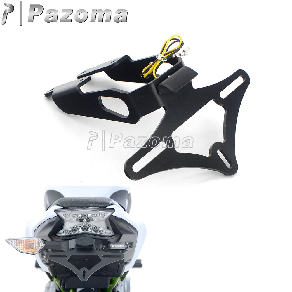 

Motorcycle LED Light Fender Eliminator For Kawasaki Ninja 650 Z650 2017-2019 Tail Tidy License Plate Holder Bracket