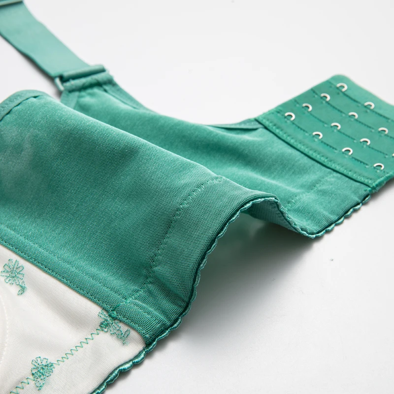 Women's Full Coverage Lightly Padded Underwire Floral Embrodiery Bra 34 36 38 40 42 44 46 B C D E F G H I J