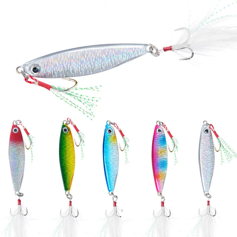 

Metal Jig Fishing Lure Weights 7g-30g Trolling Hard Bait Bass Fishing Bait Tackle Trout Jigging Lure Jigs Saltwater Lures