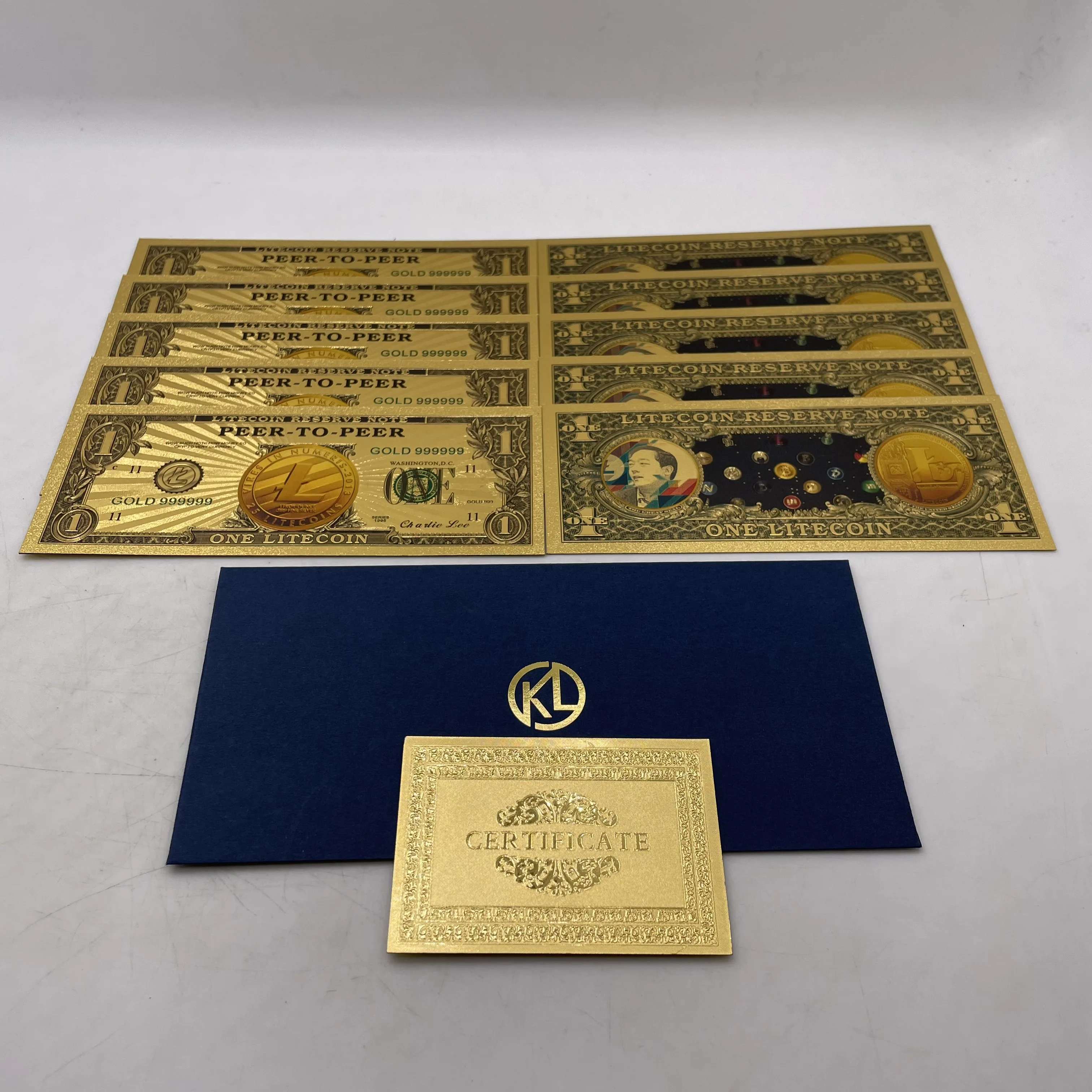 Красивый билет с криптовалютой монеткой на памятную цену золотой цвет | Дом и сад