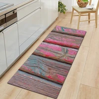 nordic series wood grain kitchen carpet entrance door mat floor mat bathroom absorbent non slip long carpet