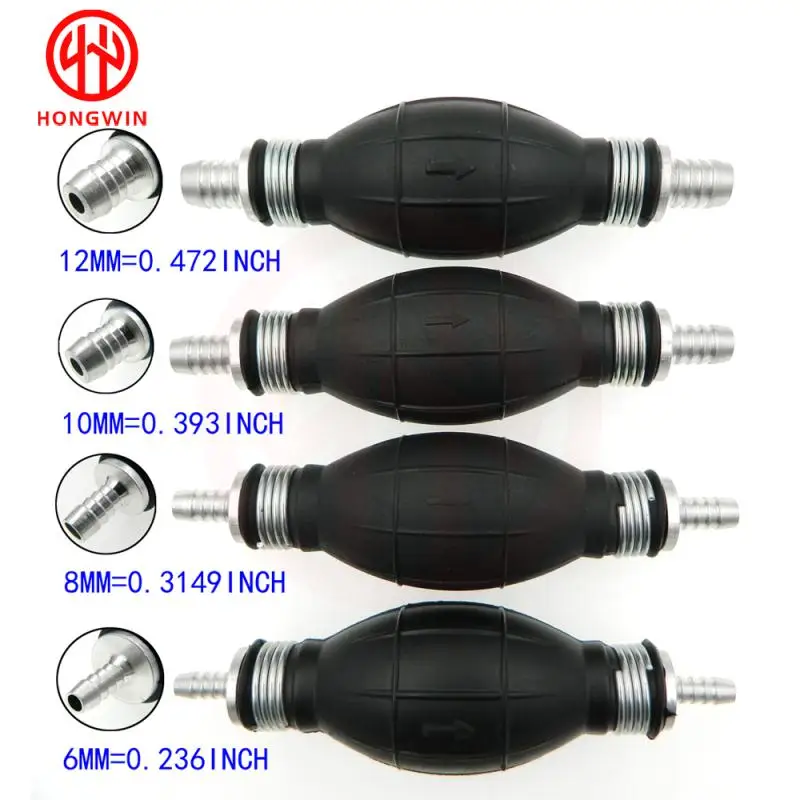 

1Pc Universal Fuel Pump Durable Metal In/Outboard Boat Engine Fuel Line Hose Pump Primer Bulb Charm Fuel Pump Petcock Fuel