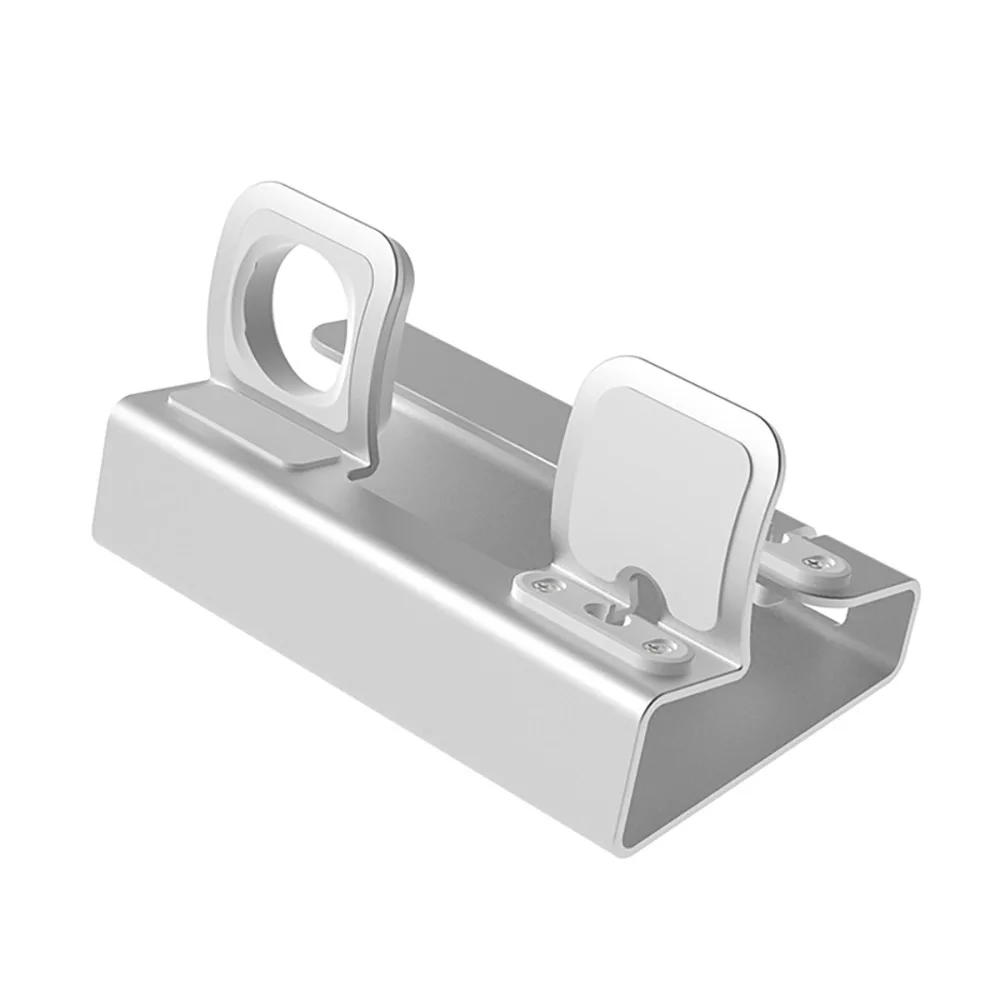 Алюминиевый 3 в 1 зарядная док-станция для iPhone X XR XS Max 8 7 Apple Watch зарядное устройство Держатель для iWatch крепление подставка Док-станция - Цвет: Белый