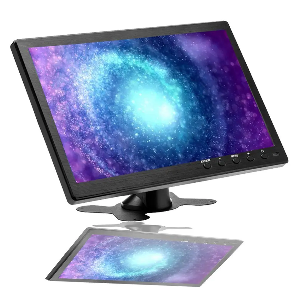 AMPrime 10," автомобильный монитор 1024*600 TFT lcd HD экран монитор 12 В для автомобиля заднего вида резервная камера VGA/BNC/AV Компьютерный дисплей