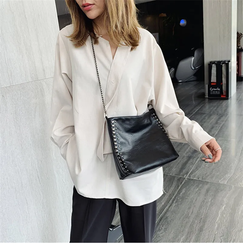 

Hot Leather Bag For Women Handbag Large Capacity Lady Shoulder Bag High quality Crossbody Messenger Bag