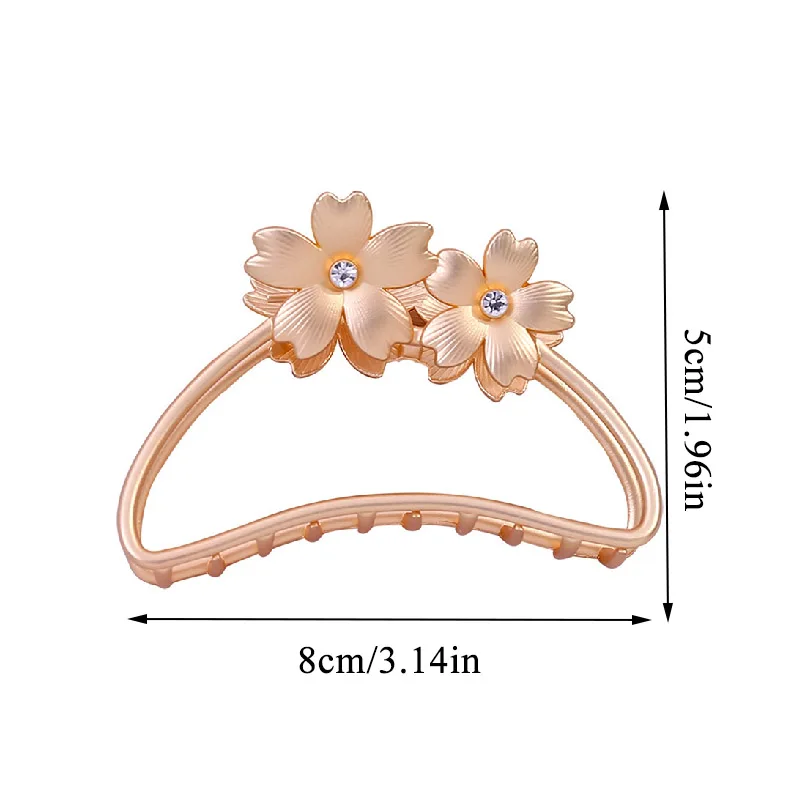 

New Big Size Flower Retro Hair Claws for Women Girls Hair Barrettes Hairpin Crab Metal Hair Claw Clips Hair Accessories Headwear