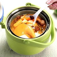 new pinkah 3l 4 5l thermos lunch box no electricity cooking vacuum thermos food jar 304 stainless steel vacuum stew pot