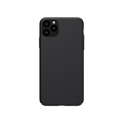 Black Nillkin для iPhone 11 чехол с матовой поверхностью Защита жесткого диска на заднюю панель для iPhone 11 Pro Max w/Подарочный держатель для мобильного телефона - Цвет: Black