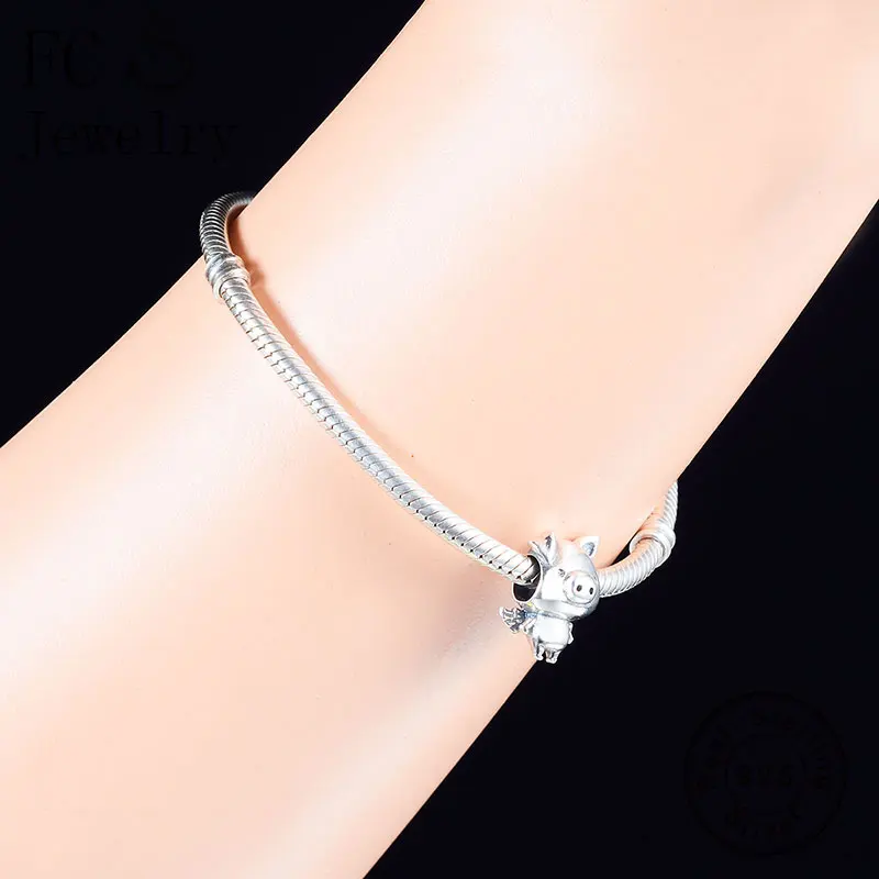 FC ювелирное изделие оригинальный брендовый браслет с подвеской 100% Серебро 925