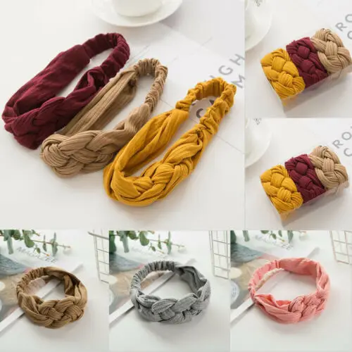 Citgeett Kid Girl Headband Twist Hairband Bow Knot Cross Tie Headwrap Hoop | Детская одежда и обувь