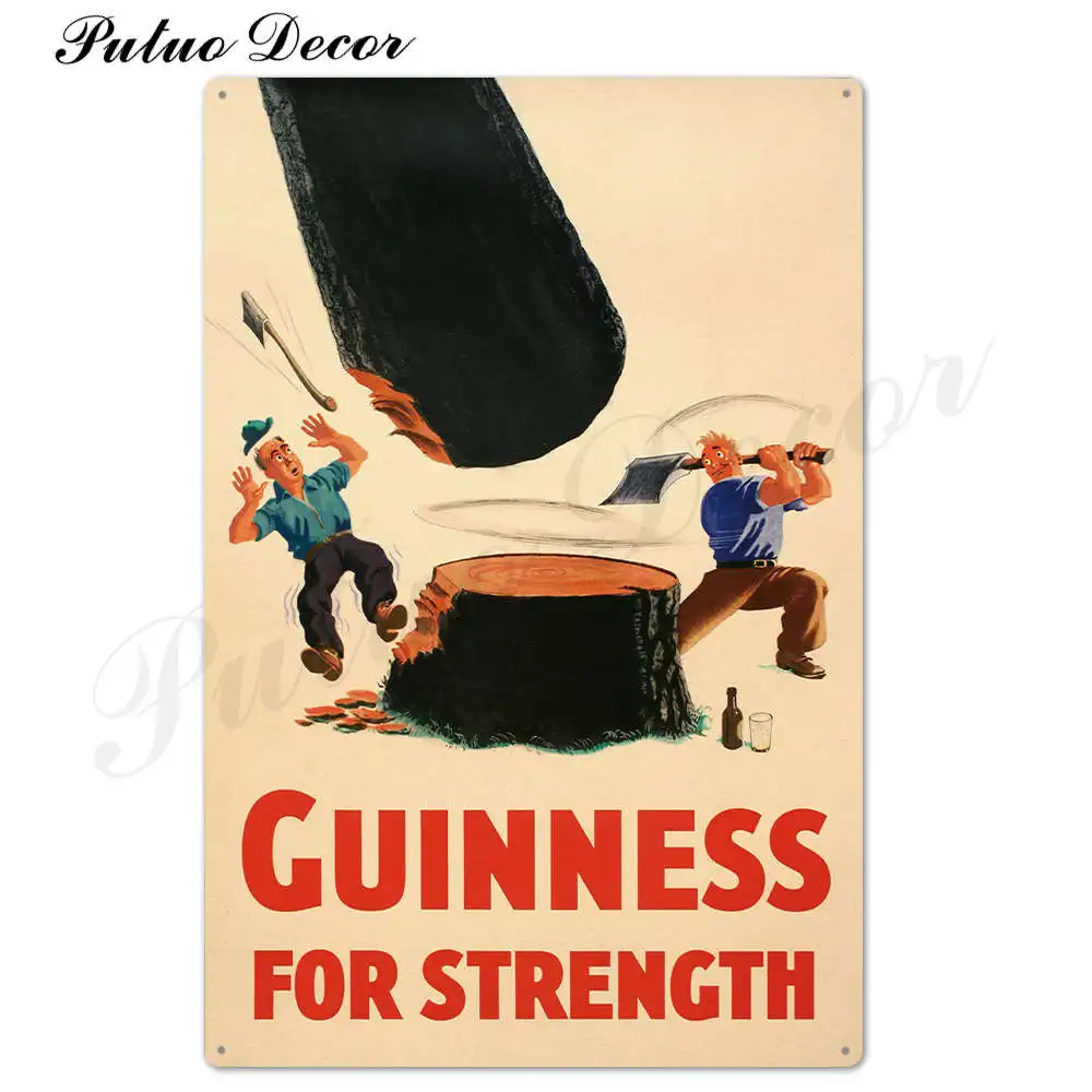 TH2530 Винтажная металлическая табличка Guinness, Оловянная табличка, металлическая винтажная тарелка для паба, Настенная декоративная тарелка для бара, паба, клуба, человека, пещеры - Цвет: TH2530