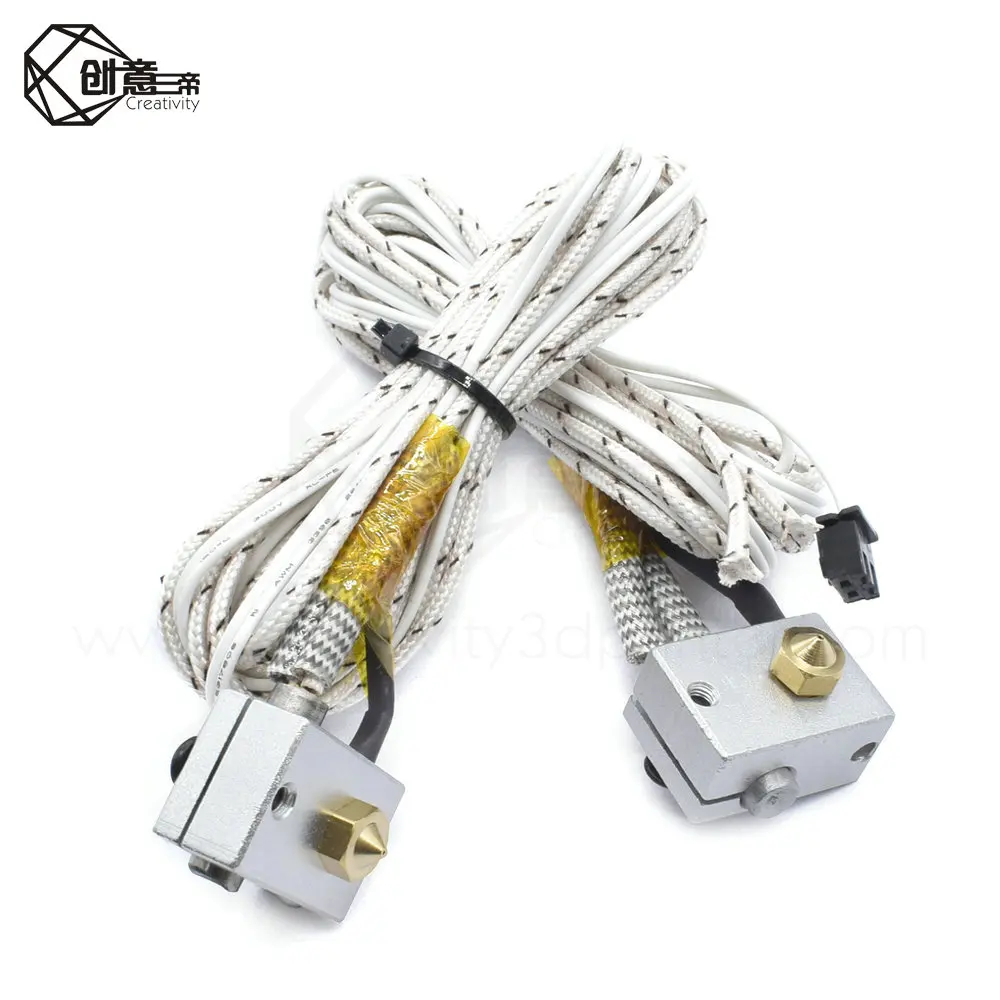 Нагревательный алюминиевый блок для 3D принтера V6 + фототермистор с клеммой XH2.54