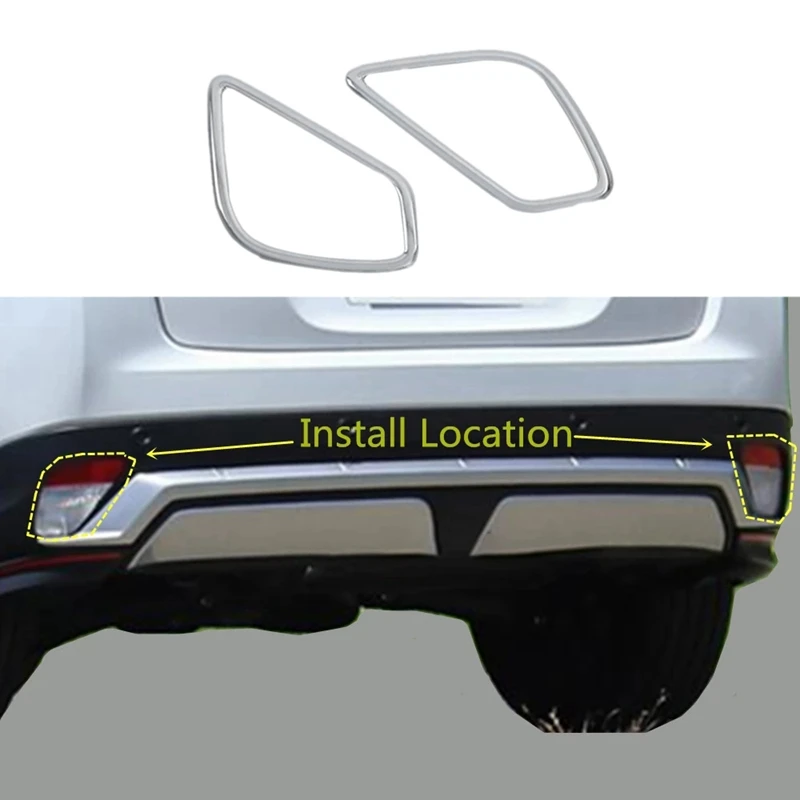 ABS Хромированная накладка задний лампа заднего противотуманного фонаря рамка Stick
